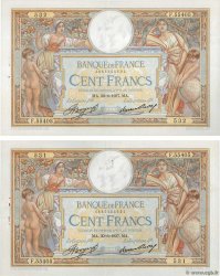 100 Francs LUC OLIVIER MERSON grands cartouches Consécutifs FRANKREICH  1937 F.24.16 VZ
