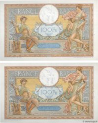 100 Francs LUC OLIVIER MERSON grands cartouches Consécutifs FRANCE  1937 F.24.16 XF