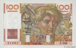 100 Francs JEUNE PAYSAN FRANKREICH  1948 F.28.18 ST
