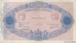 500 Francs BLEU ET ROSE FRANCIA  1917 F.30.23 BC
