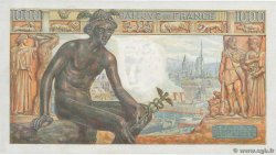 1000 Francs DÉESSE DÉMÉTER FRANKREICH  1942 F.40.11 fST+