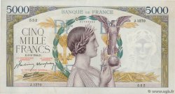 5000 Francs VICTOIRE Impression à plat FRANCIA  1944 F.46.51 EBC