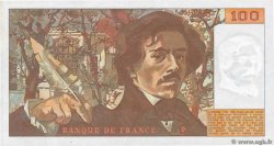 100 Francs DELACROIX FRANCE  1978 F.68.03 AU+