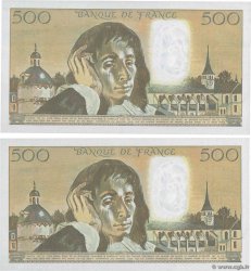 500 Francs PASCAL Lot FRANCIA  1993 F.71.52 AU+