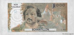 1000 Francs BALZAC Échantillon FRANCE  1980 EC.1980.01 pr.NEUF