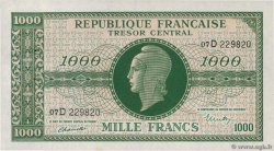1000 Francs MARIANNE THOMAS DE LA RUE FRANCE  1945 VF.13.01 AU