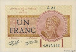 1 Franc FRANCE Regionalismus und verschiedenen Paris 1920 JP.097.23 fST