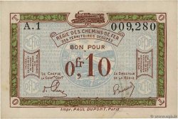 0,10 Franc FRANCE regionalism and miscellaneous  1923 JP.135.02 VF+