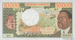 10000 Francs GABON  1974 P.05a AU