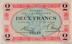2 Francs FRENCH GUIANA  1917 P.06 FDC