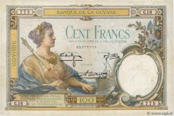 100 Francs FRENCH GUIANA  1942 P.08 F
