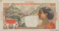 100 Francs La Bourdonnais FRENCH GUIANA  1946 P.23 F+