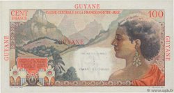 100 Francs et 1 NF sur 100 Francs La Bourdonnais FRENCH GUIANA  1961 P.29 SC+