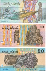3, 10 et 20 Dollars Lot COOK ISLANDS  1987 P.04a, P.05a et P.06 UNC