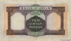 10 Pounds LIBYA  1963 P.27 VG
