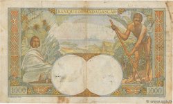 1000 Francs MADAGASCAR  1948 P.041 q.MB