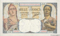 1000 Francs MADAGASCAR  1933 P.041 SUP