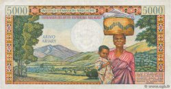 5000 Francs - 1000 Ariary MADAGASCAR  1966 P.060a pr.TTB