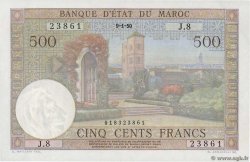 500 Francs MOROCCO  1956 P.46 AU