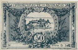 50 Centimes MONACO  1920 P.03a q.FDC