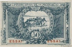 50 Centimes Essai MONACO  1920 P.03r q.FDC