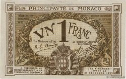 1 Franc MONACO  1920 P.04a q.FDC