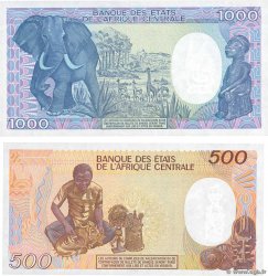 500 et 1000 Francs Lot TCHAD  1985 P.09a et P.10Aa NEUF