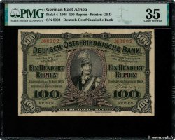 100 Rupien AFRIQUE DE L EST occ. ALLEMANDE  1905 P.04