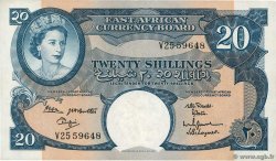 20 Shillings BRITISCH-OSTAFRIKA  1962 P.43b