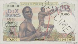 10 Francs Spécimen AFRIQUE OCCIDENTALE FRANÇAISE (1895-1958)  1946 P.37s