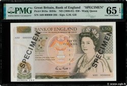 50 Pounds Spécimen ANGLETERRE  1991 P.381bs