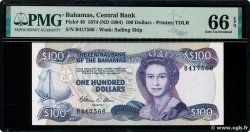 100 Dollars BAHAMAS  1984 P.49a