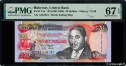 20 Dollars BAHAMAS  1993 P.53A
