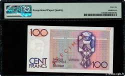 100 Francs Spécimen BÉLGICA  1978 P.140s FDC