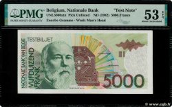 5000 Francs Test Note BELGIUM  1992 P.- XF+