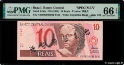 10 Reals Spécimen BRASIL  1994 P.245bs FDC