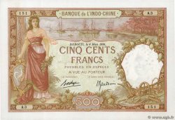 500 Francs DSCHIBUTI   1938 P.09b