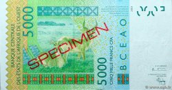 5000 Francs Spécimen STATI AMERICANI AFRICANI  2003 P.117As q.FDC