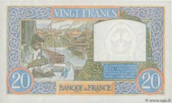 20 Francs TRAVAIL ET SCIENCE FRANKREICH  1940 F.12.06 VZ+