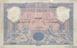 100 Francs BLEU ET ROSE FRANKREICH  1900 F.21.13 fS