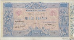 1000 Francs BLEU ET ROSE FRANCIA  1890 F.36.02 MBC