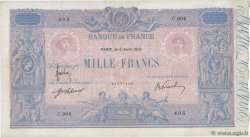 1000 Francs BLEU ET ROSE FRANCIA  1915 F.36.29 BB