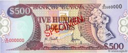 500 Dollars Spécimen GUYANA  1996 P.32s UNC