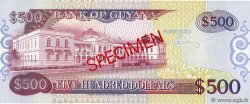 500 Dollars Spécimen GUYANA  1996 P.32s ST