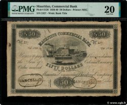 50 Dollars Annulé MAURITIUS  1840 PS.126 S