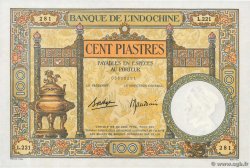 100 Piastres FRANZÖSISCHE-INDOCHINA  1936 P.051d fST