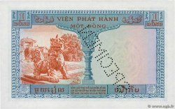 1 Piastre - 1 Dong Spécimen FRENCH INDOCHINA  1954 P.105s XF+