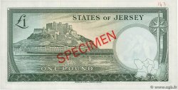 1 Pound Spécimen JERSEY  1963 P.08bs FDC
