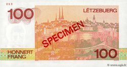 100 Francs Spécimen LUXEMBURGO  1986 P.58bs FDC