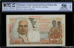 100 Francs La Bourdonnais MARTINIQUE  1946 P.31a XF+